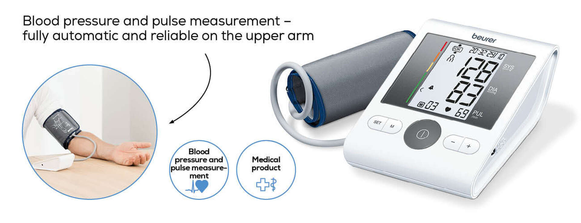Beurer BM 28 Blood Pressure Monitor (1pcs) Seelingo.in First DoorTo