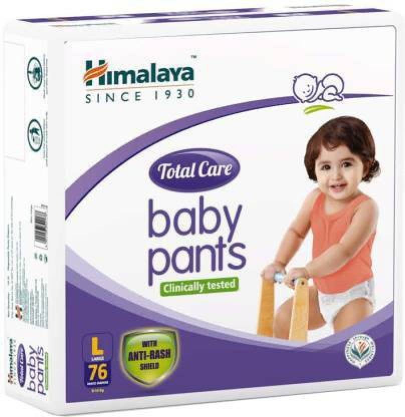 HIMALAYA Total Care Baby Pants Diapers L (76 Pieces) Seelingo.in