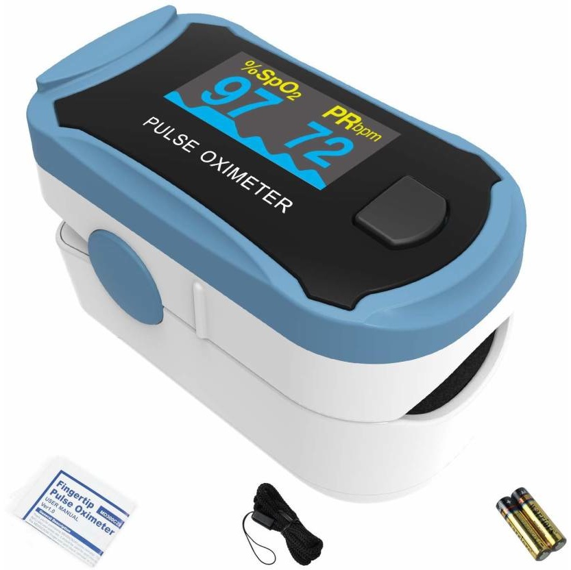 ChoiceMMed MD300C29 Pulse Oximeter (Blue and White) Seelingo.in
